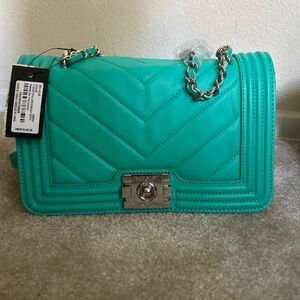 Beautiful teal Badgeley Mishka Crossbody purse
